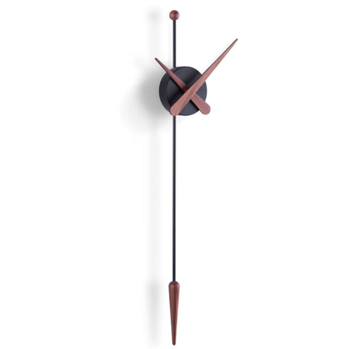 Nomon Cris N Wall Clock , Chrome-Black-Walnut | HOMELESS.hk