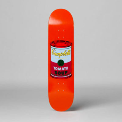 The Skateroom skateboard, Andy Warhol Colored Campbell's Soup purple