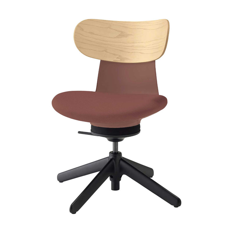 Kokuyo Inglife Office Chair Plywood Back, red