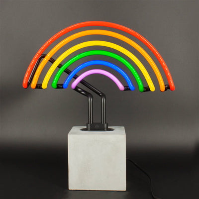 Locomocean Neon Table Lamp , Rainbow Sign