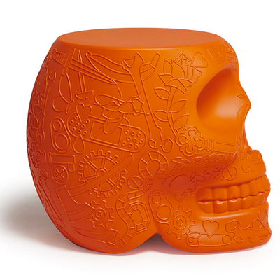 Qeeboo Mexico Stool and Sidetable , Terracotta