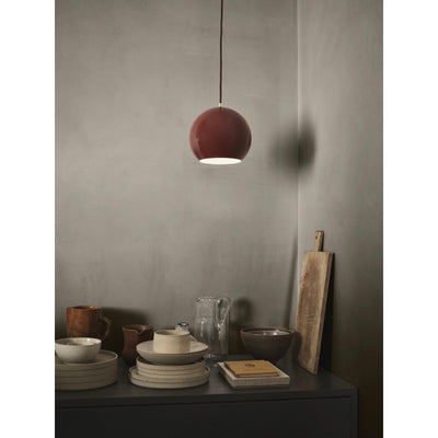 &Tradition VP6 Topan pendant lamp, red brown