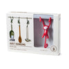 Monkey Business Just Hanging Kitchen Hooks, red (set of 3)