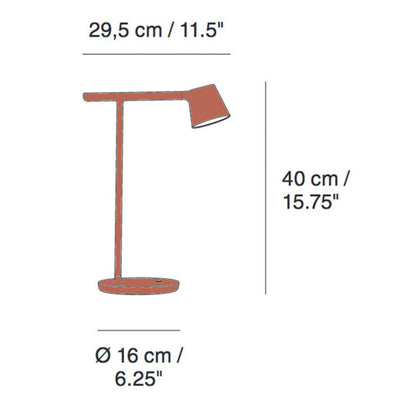 Muuto Tip Table Lamp, copper brown
