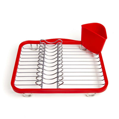 Umbra Sinkin dish rack, red