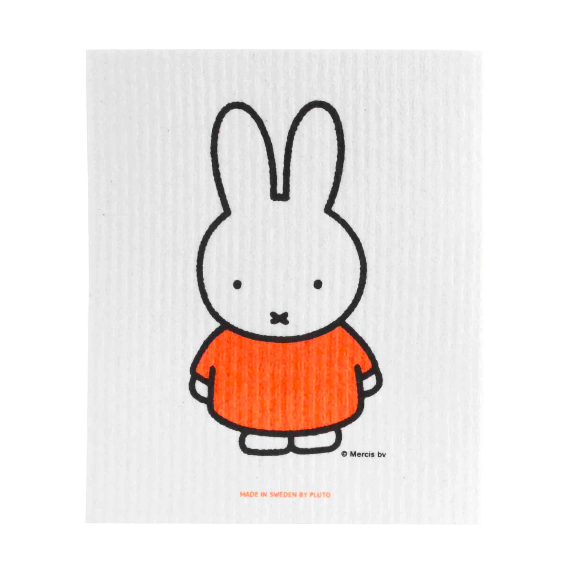 Miffy Swedish dishcloth, orange