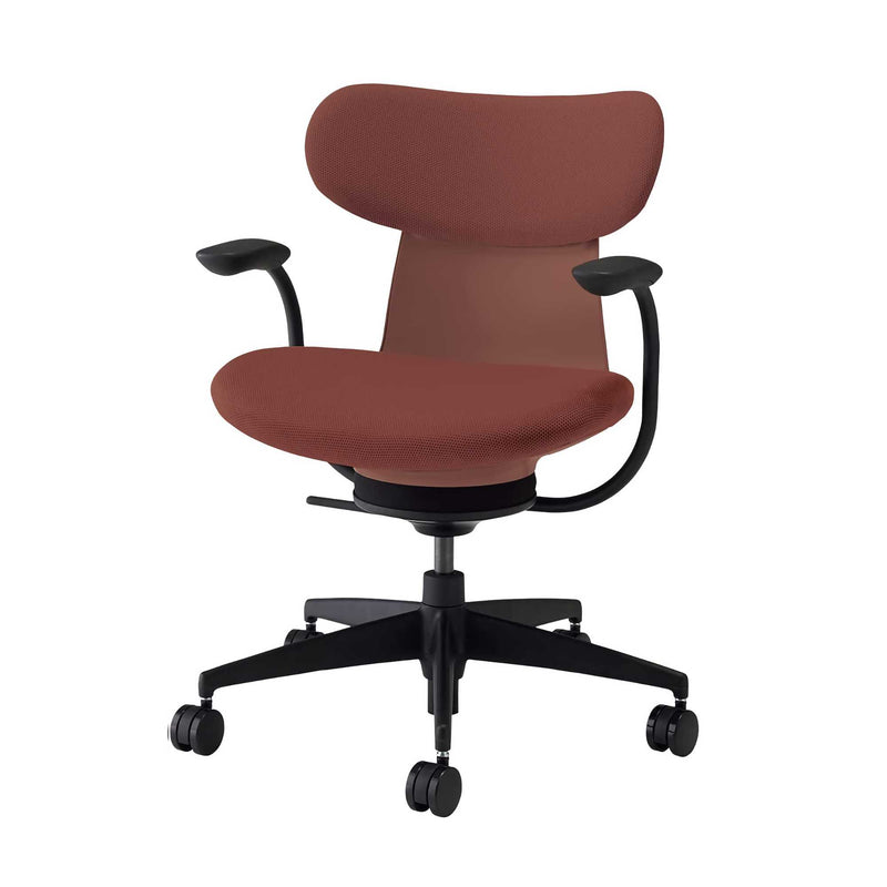 Kokuyo Inglife Office Chair Upholsltery Back with Arm, red