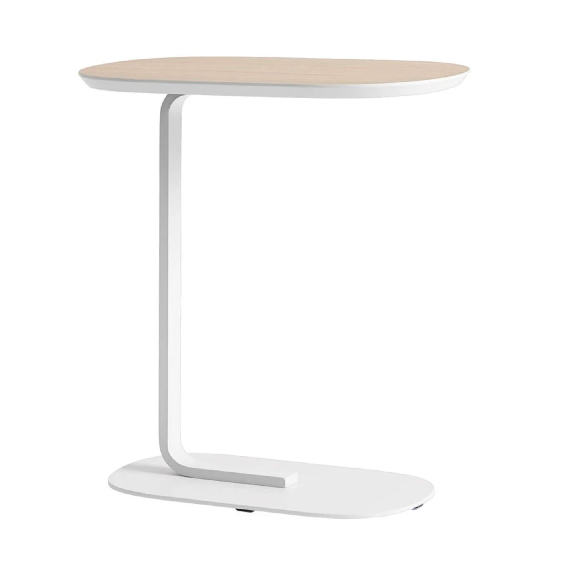 Muuto Relate Side Table (H60.5cm) , Oak Veneer/Off White