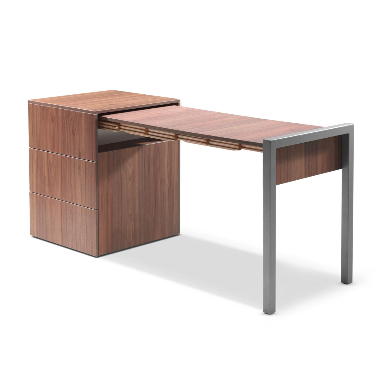 Alwin's Space Box extendable table, walnut