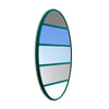 Magis Vitrail round mirror, green (Ø50 cm)