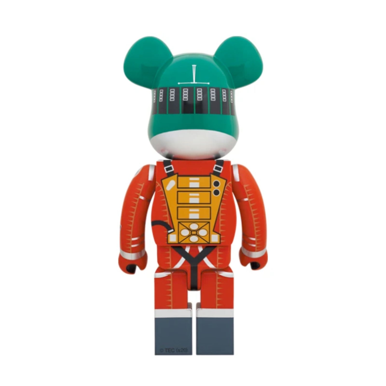 BE@RBRICK Space Suit Green Helmet & Orange Suit Ver. 1000%
