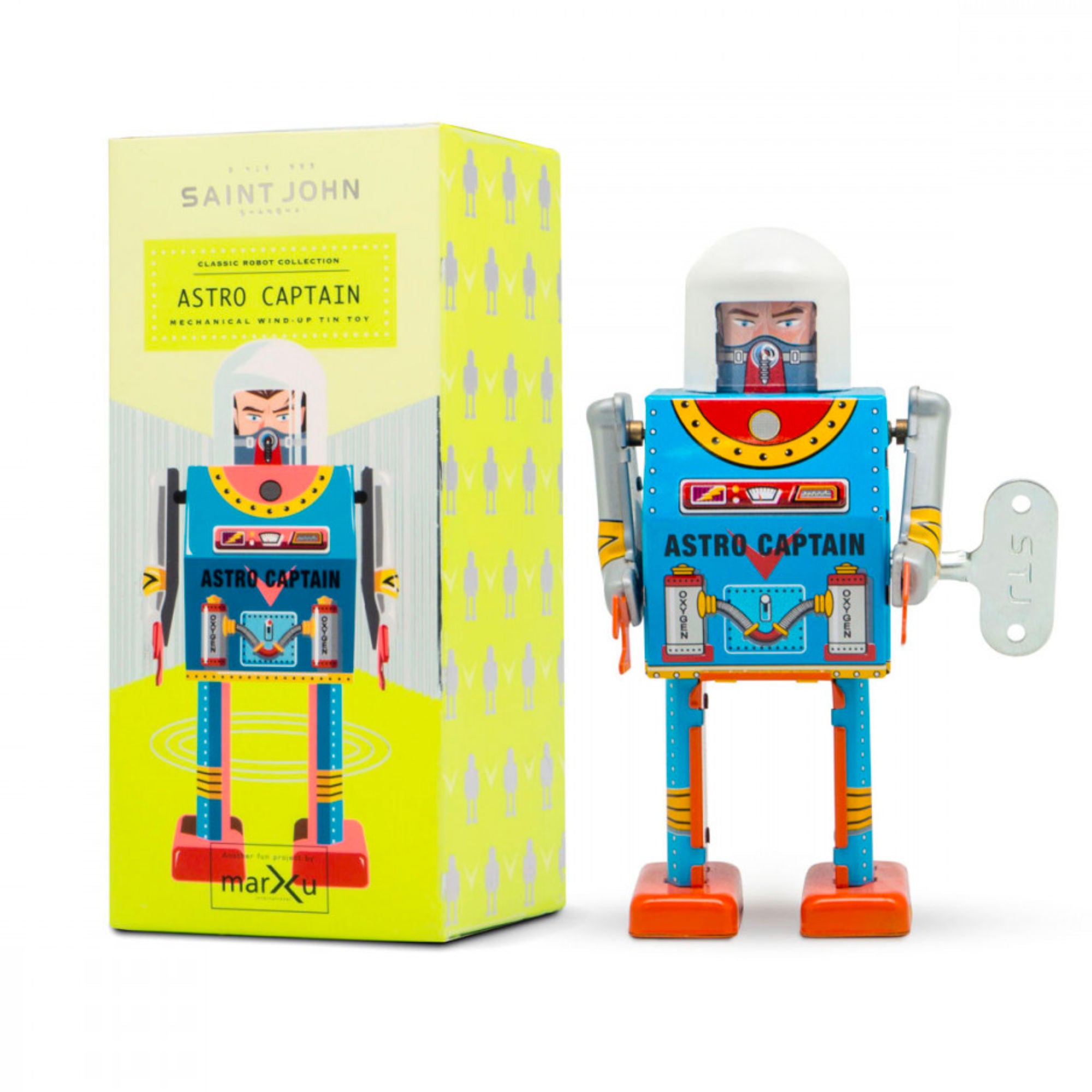 Saint John Astro Captain Robot Windup Toy