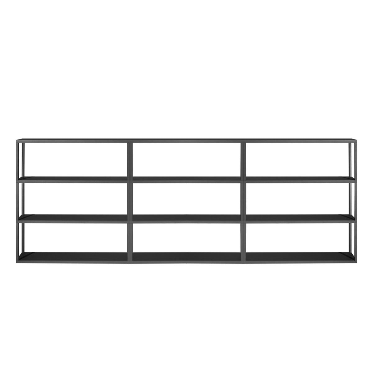 HAY New Order open sideboard 300cm, charcoal