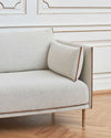 Hay Silhouette sofa 3-seater, coda 100/silk cognac/oiled oak