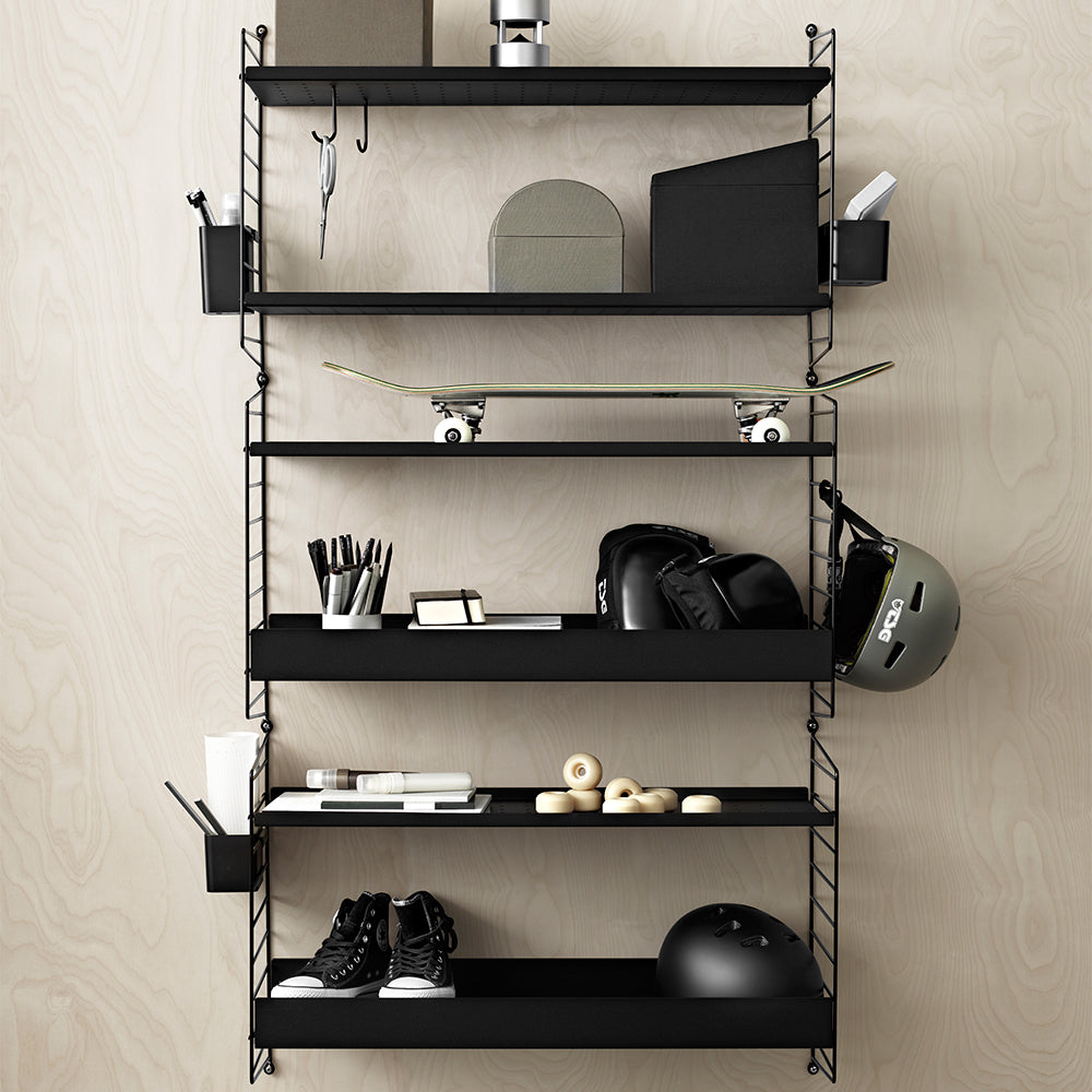 String Single Column Wall Shelf W78xD30xH150cm