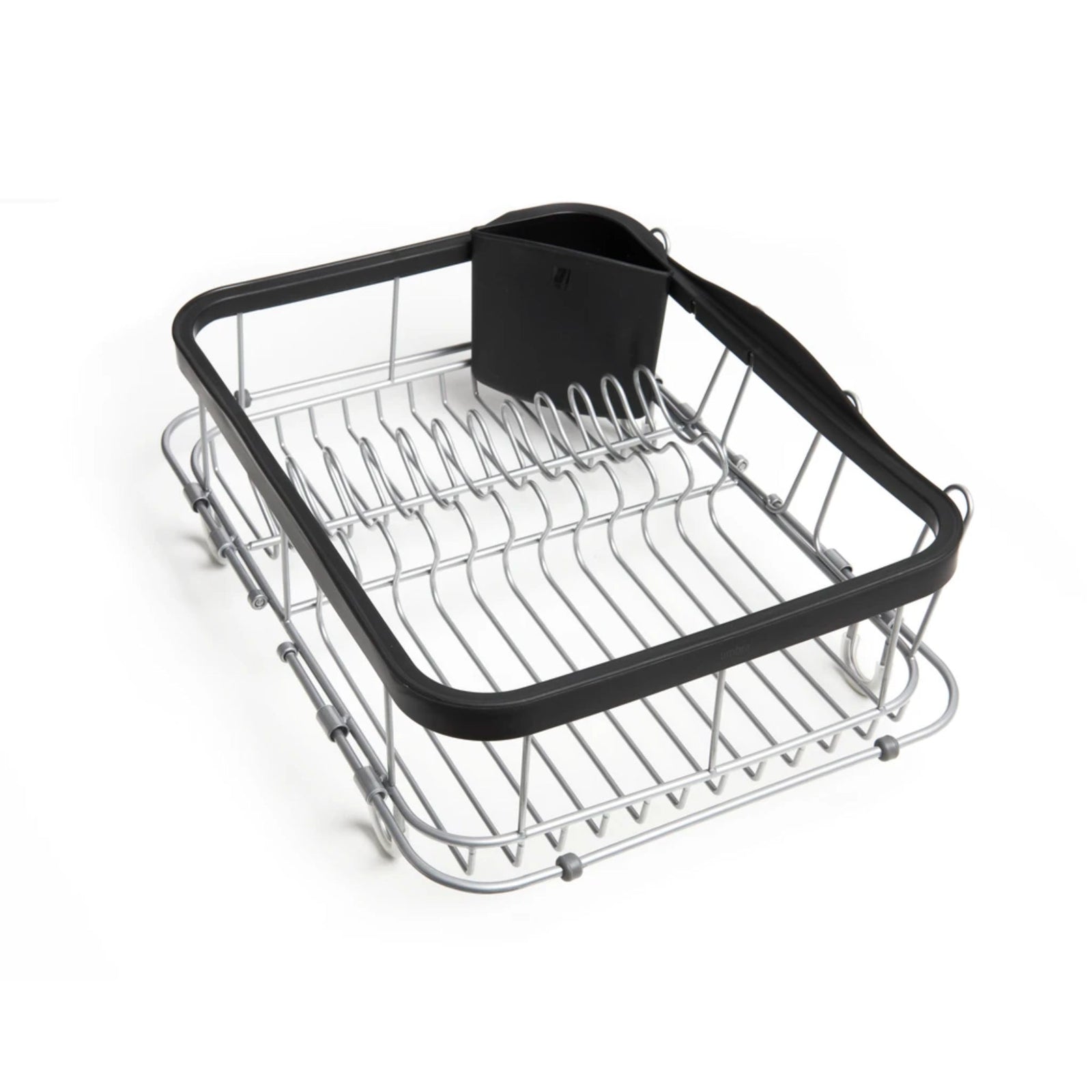 Umbra Sinkin multi use dish rack, black/nickel