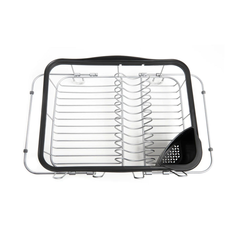 Umbra Sinkin multi use dish rack, black/nickel