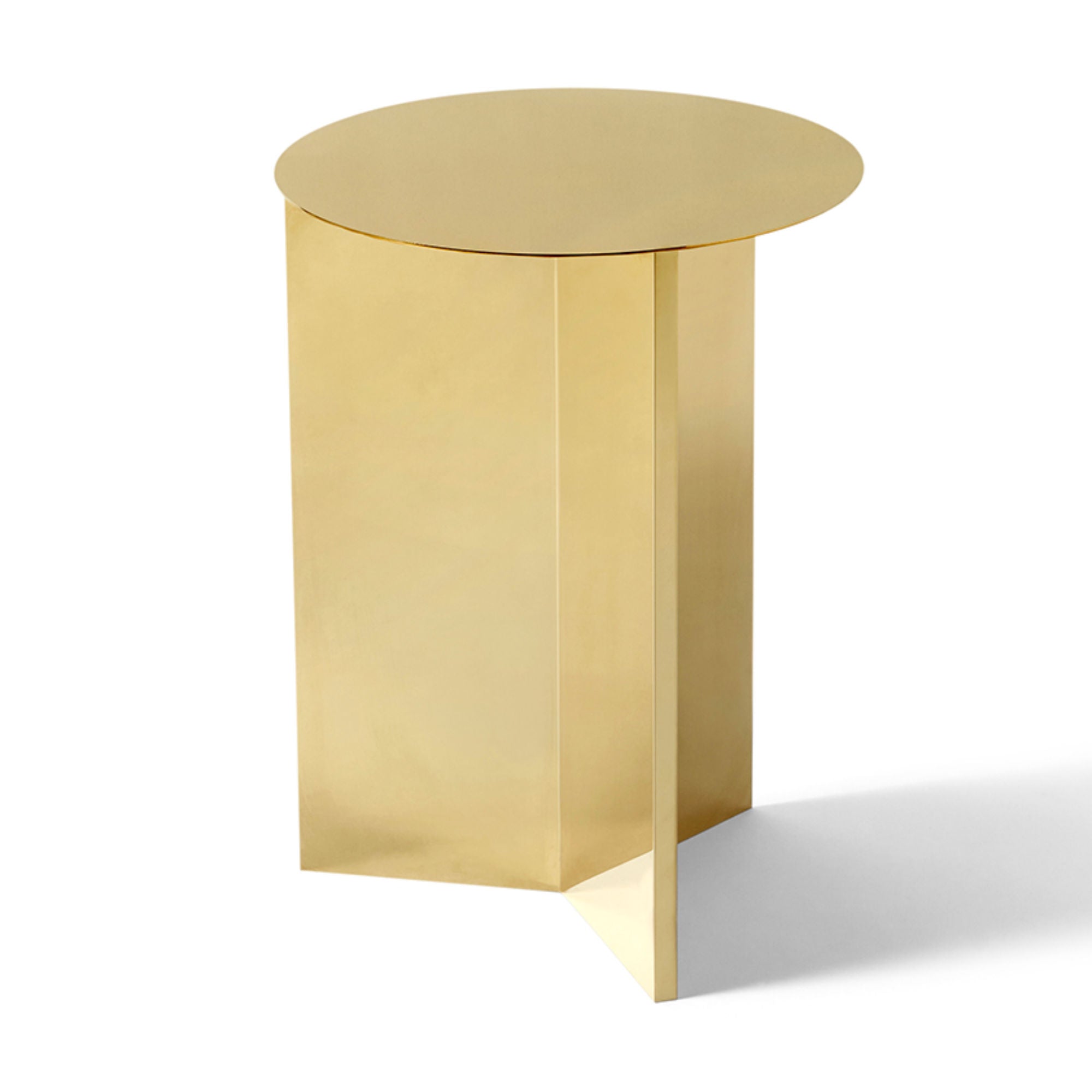 Hay Slit Side Table Round High Φ35 , Brass