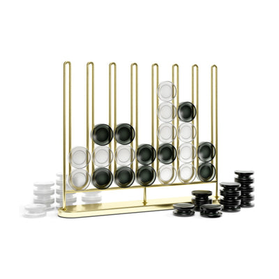 Umbra Stax 4-In-A-Row Game Brass Set