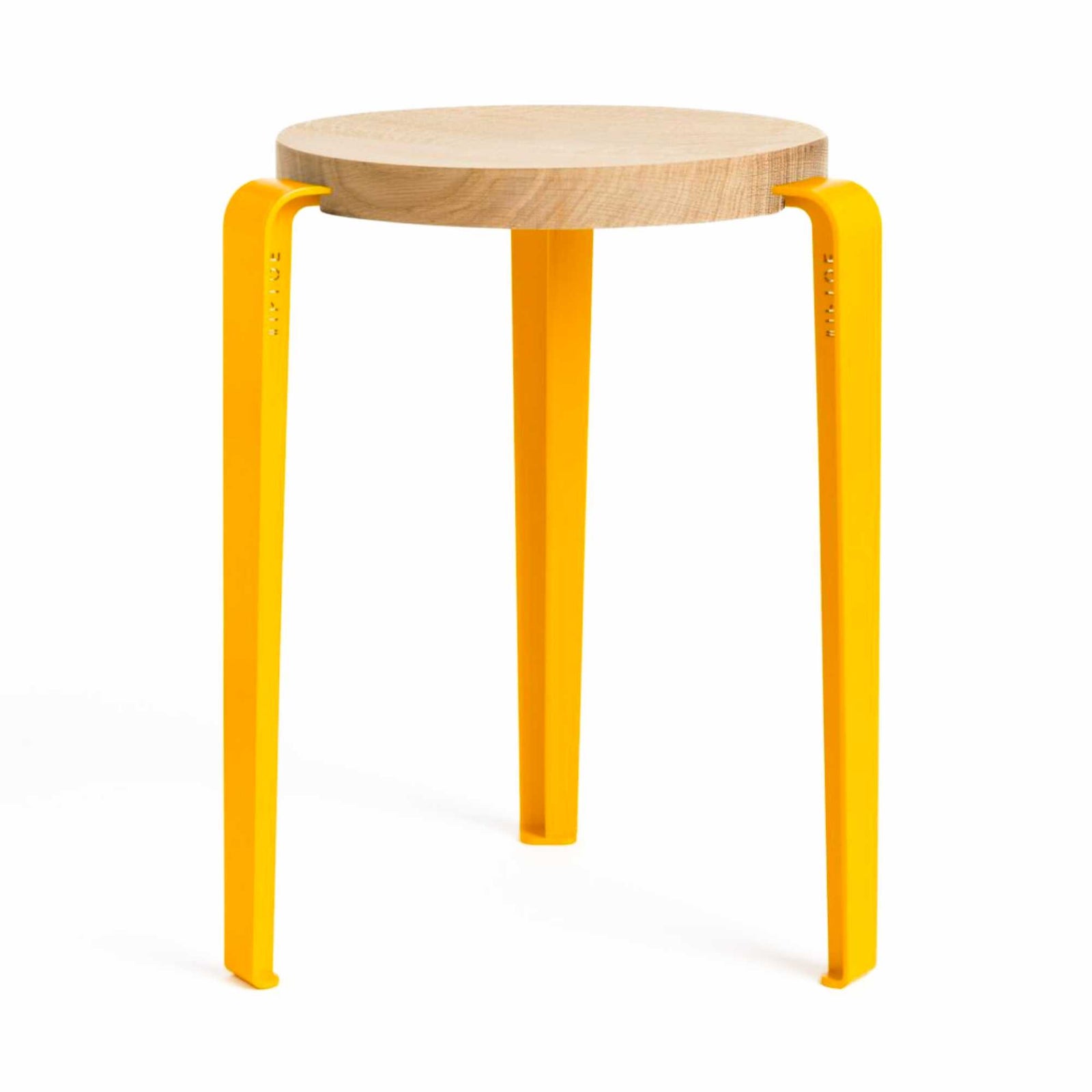 dis Tiptoe Lou stool, Sunflower yellow/oak