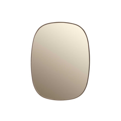 Muuto Framed mirror small, taupe/taupe glass (59x44 cm)