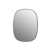 Muuto Framed mirror small, taupe/clear glass (59x44 cm)