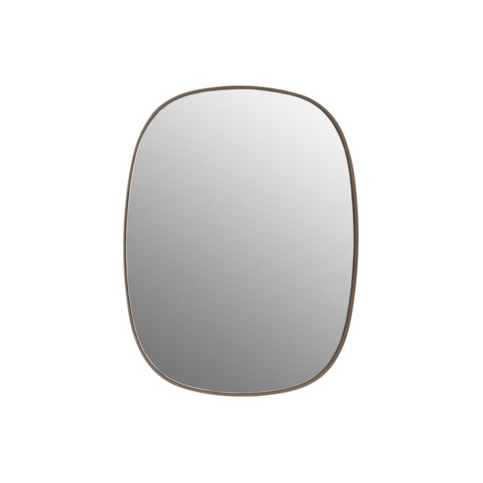 Muuto Framed mirror small, taupe/clear glass (59x44 cm)