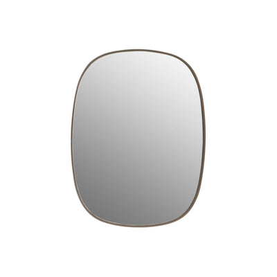 Muuto Framed mirror small, taupe/clear glass (59x44 cm)