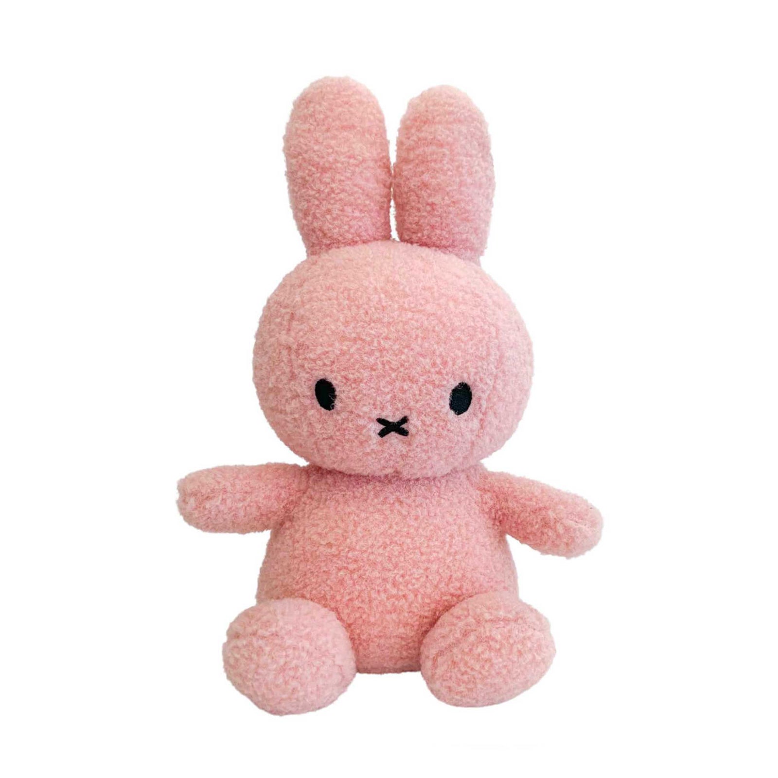 Miffy Sitting soft toy 33cm, recycle teddy pink