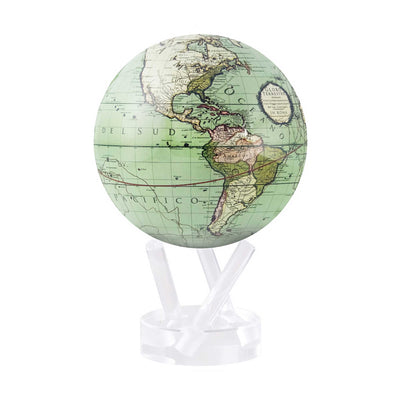 MOVA Rotating Globe (4.5"), green cassini terrestrial