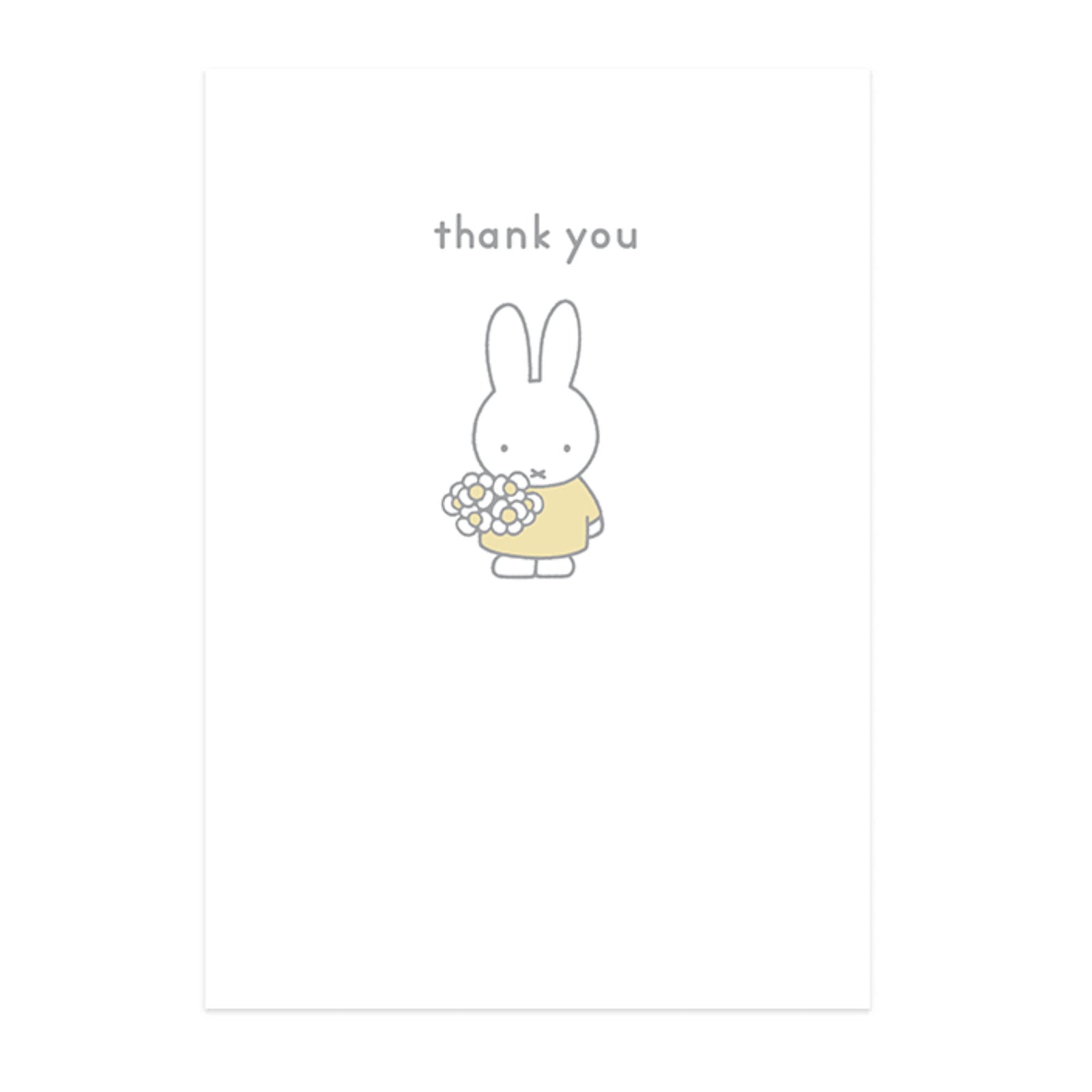 Hype Miffy message card, thank you