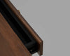 District Eight Compass Desk Single Drawer, smoke oak (140x70 cm)
