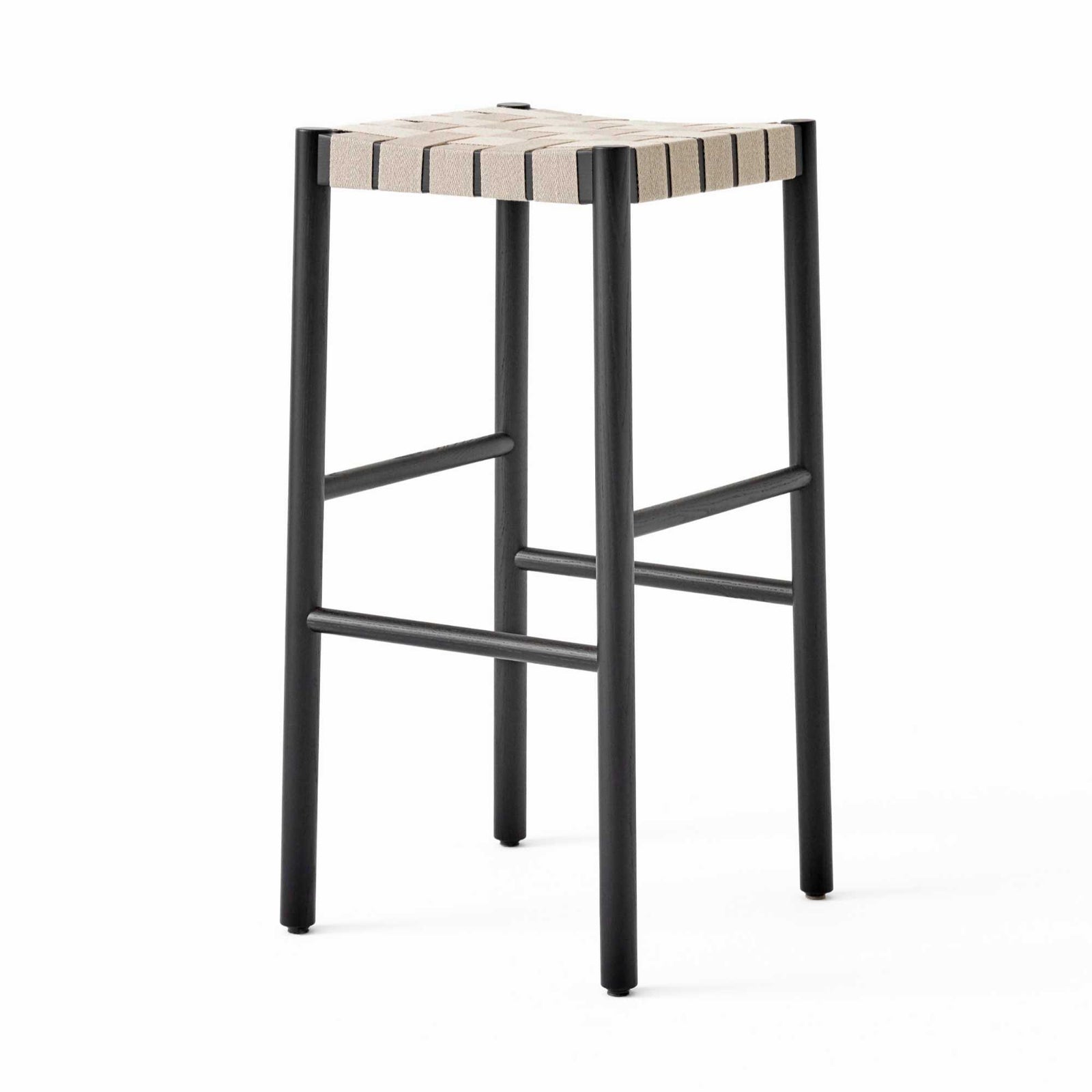 &Tradition TK8 Betty bar stool, black/natural