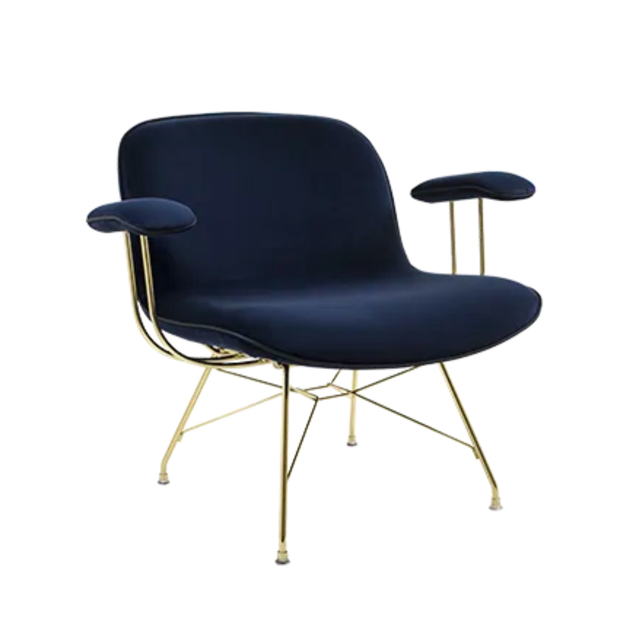 Magis Troy Lowchair with Arms , Glamour Azimut-Gold
