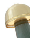 &tradition SH8 Raku Rechargeable Lamp, Blue Green & Brass