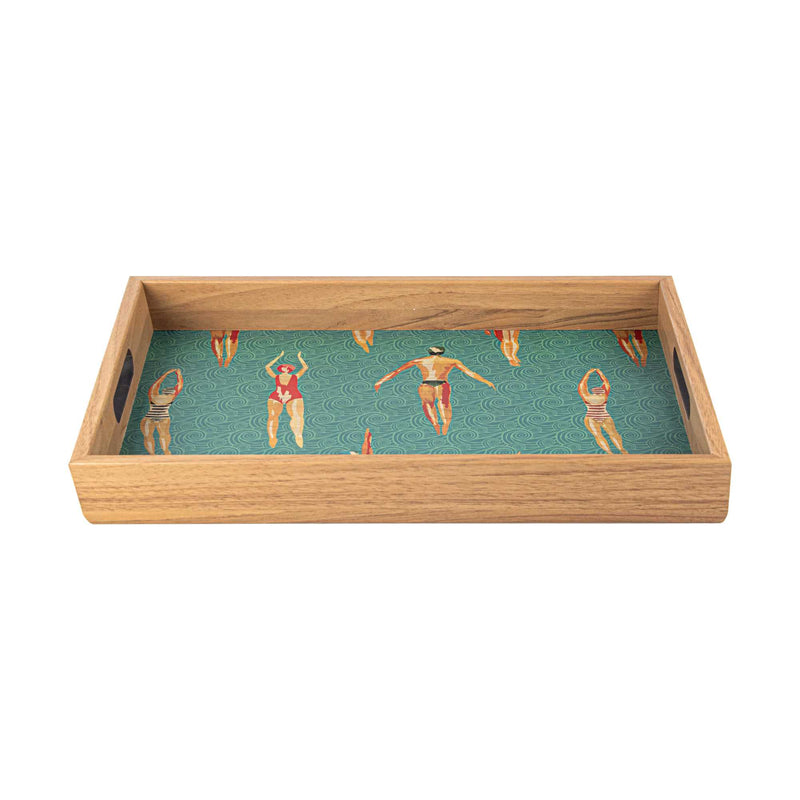 Manopoulos wooden tray, swimmer
