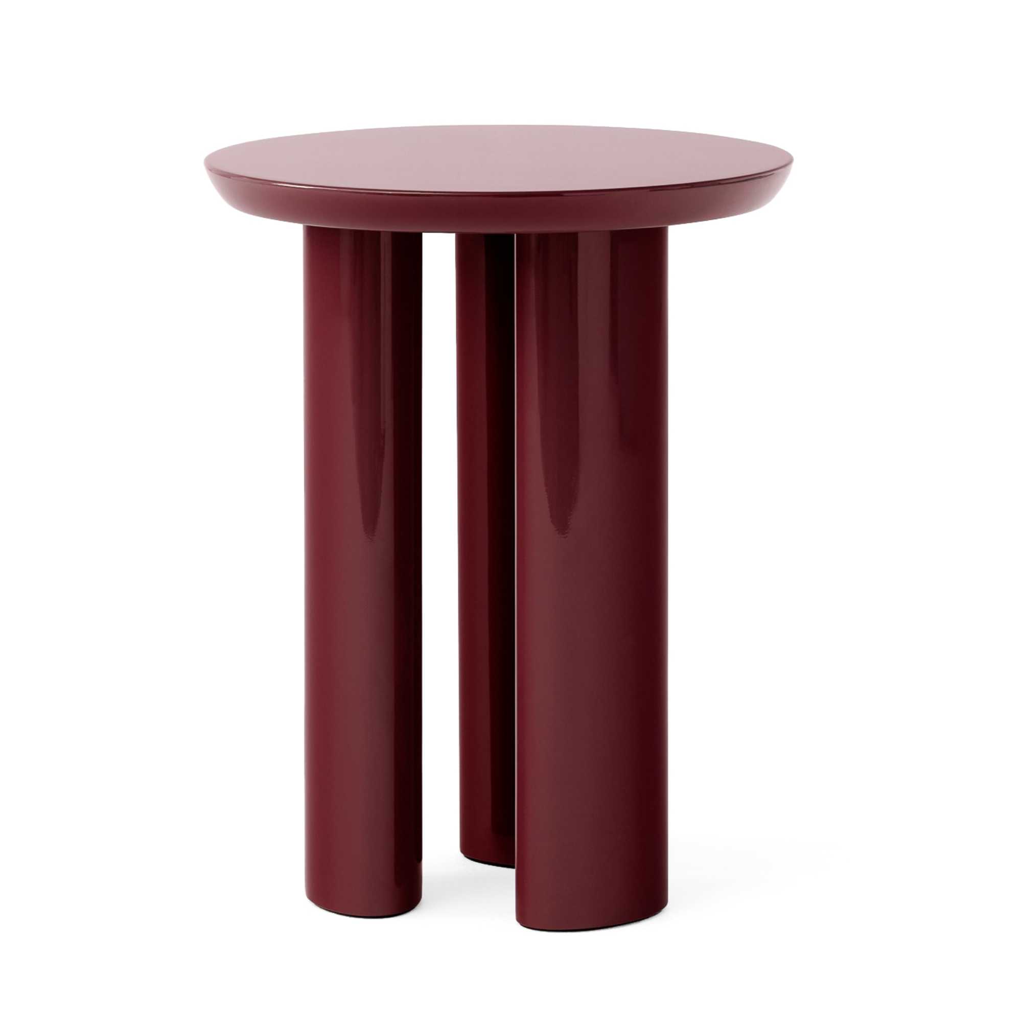 &Tradition JA3 Tung Side Table, Burgundy Red