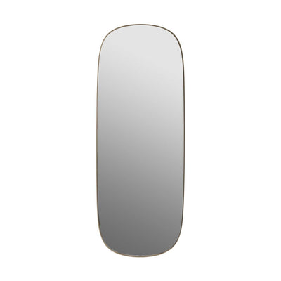 Muuto Framed mirror large, taupe/clear glass (118x45 cm)