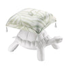 Qeeboo Turtle Carry Pouf , White