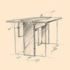 Design House Stockholm Flip Folding Table, oak