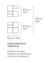 Muuto Stacked shelf system configuration 8-2