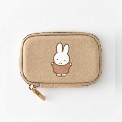 PUPU FELT Miffy Felt Cardholder, Beige