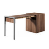 Alwin's Space Box W. Door Extendable Table , Walnut/Walnut