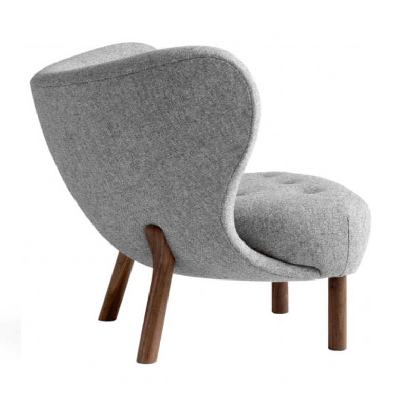 &Tradition VB1 Little Petra Lounge Chair, Hallingdal130/Walnut w80xd85xh75cm