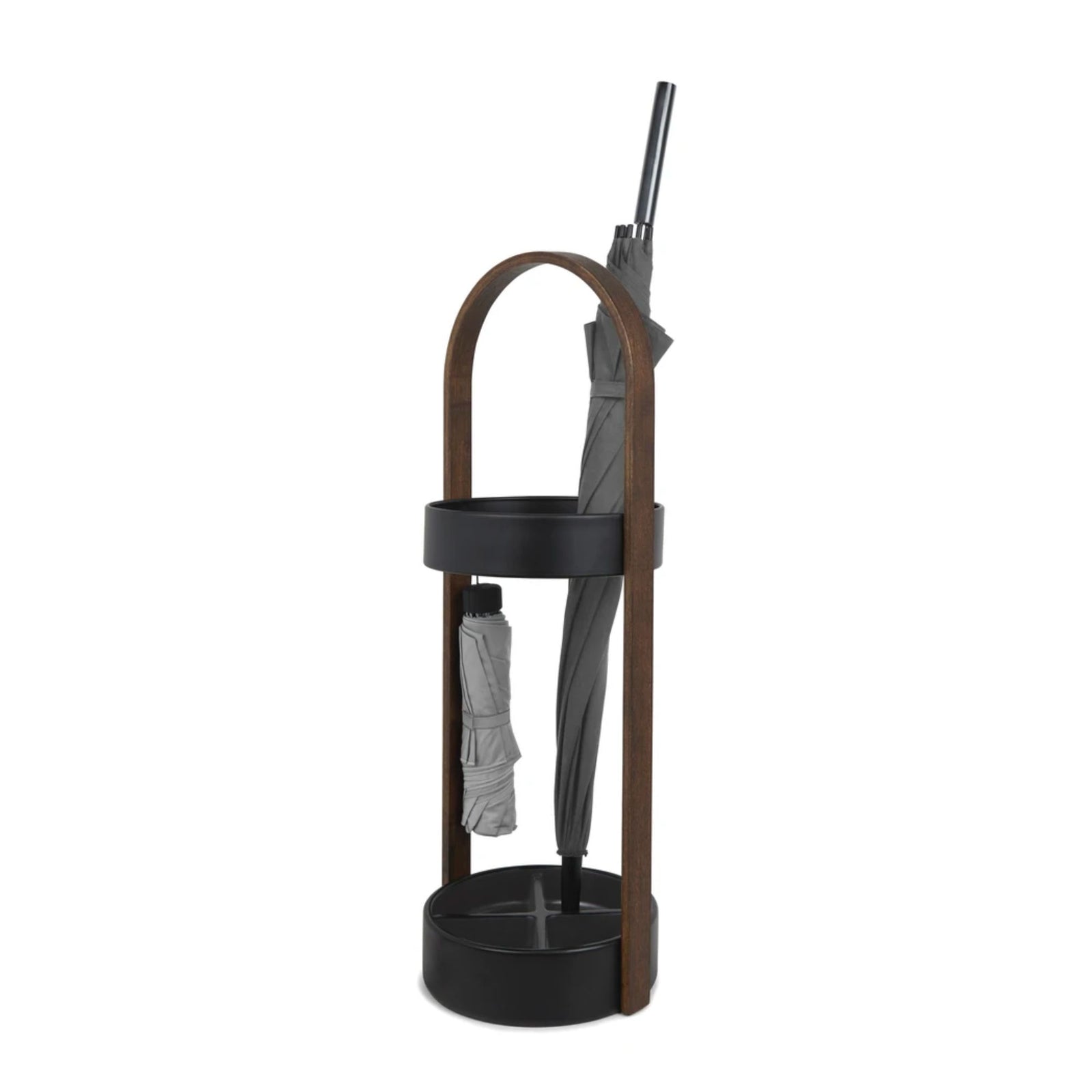 Umbra Bellwood umbrella stand, walnut