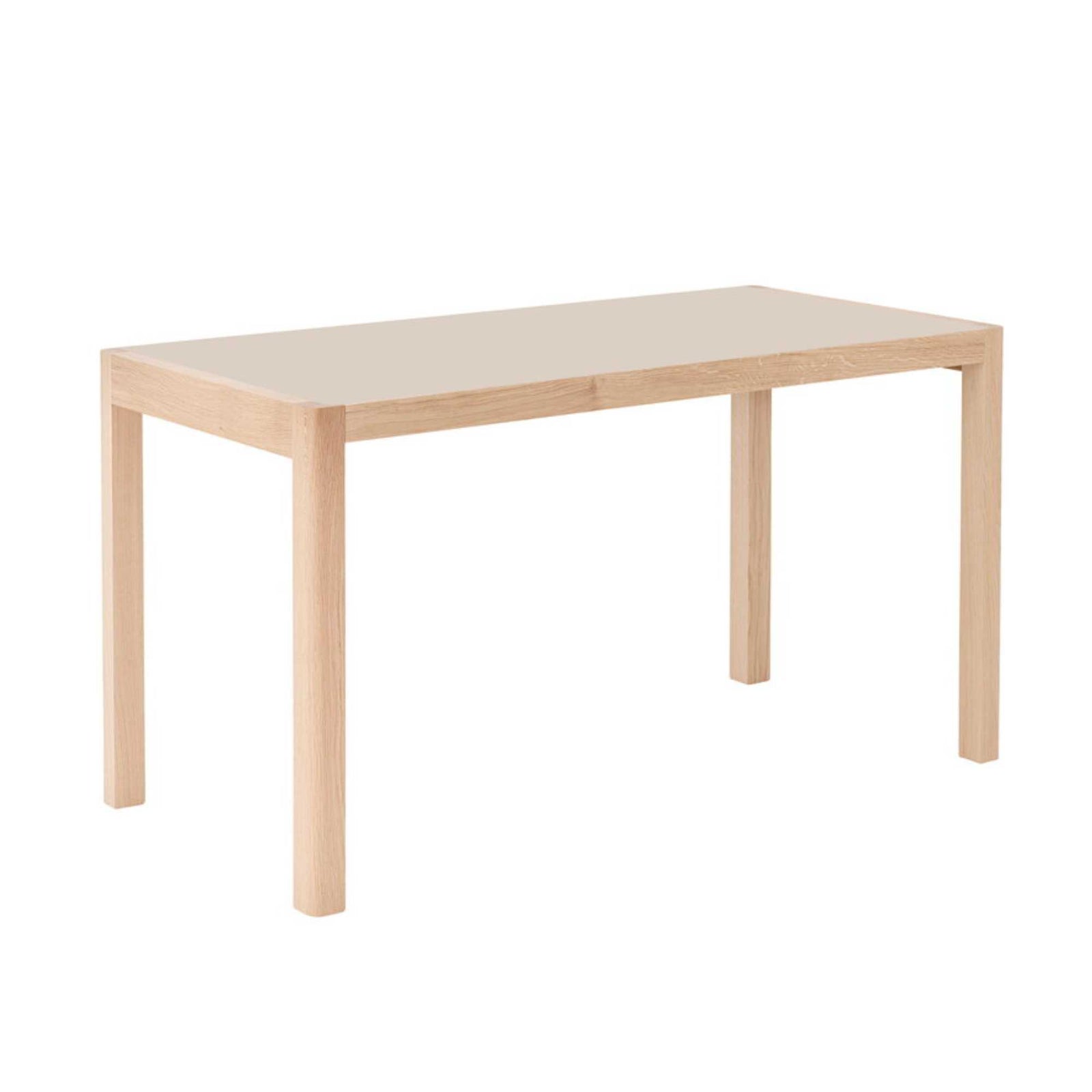 Muuto Workshop table 130x65, warm grey/oak