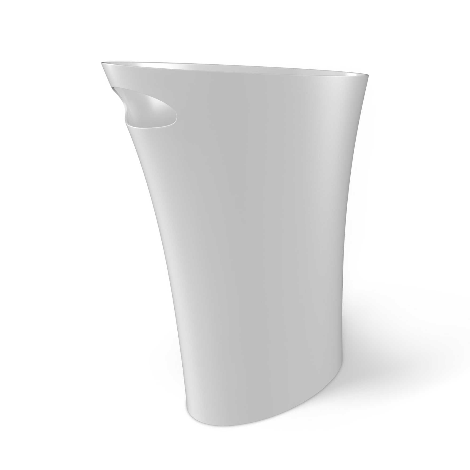 Umbra Skinny Trash Can, white (7.5 L)