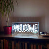 Locomocean White Welcome Acrylic Box Neon Light
