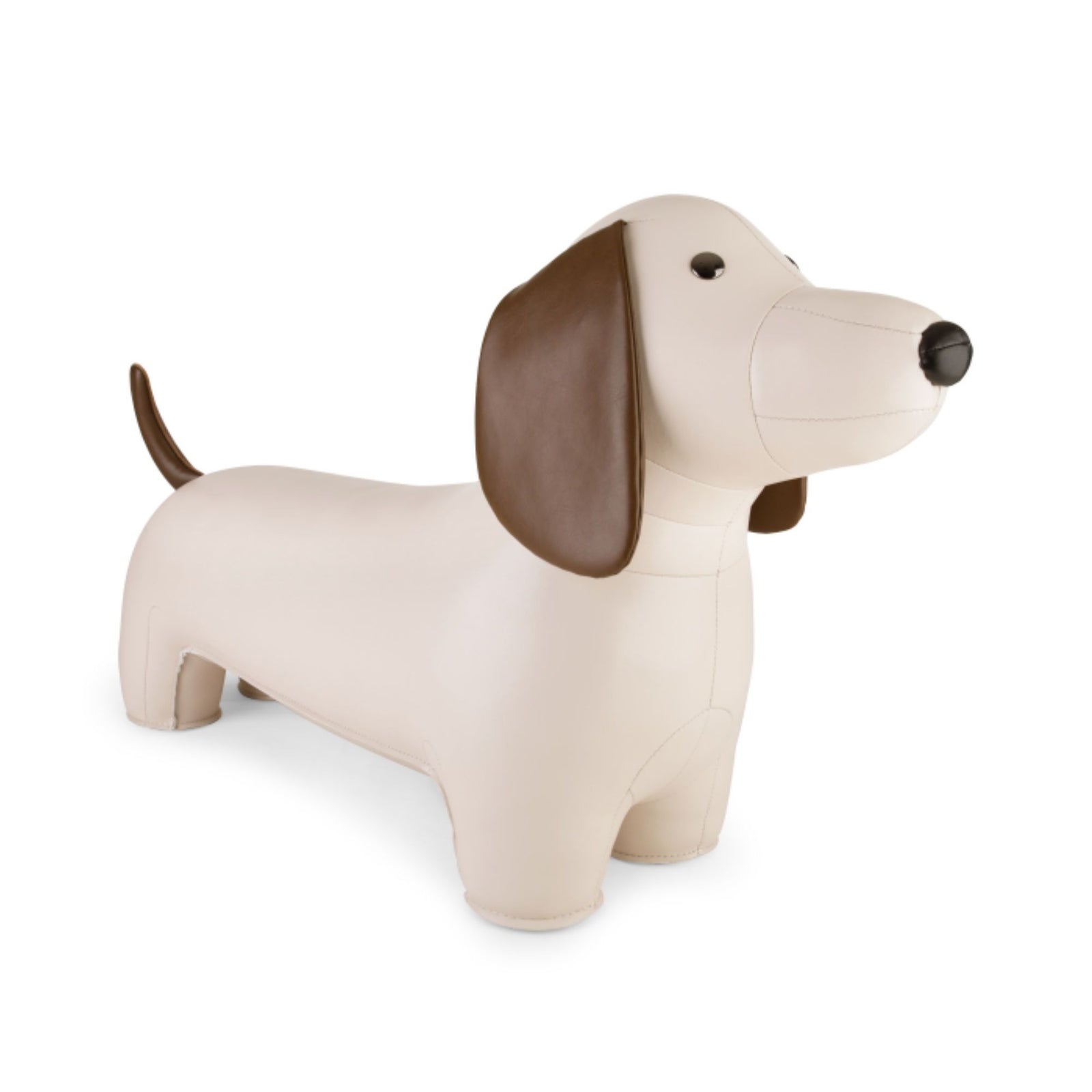 Zuny Large Teckel Animal Stool, wheat/brown