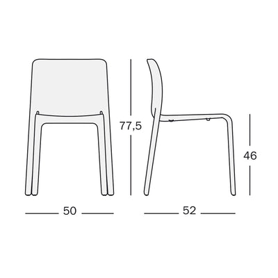 Magis First chair, white (outdoor)